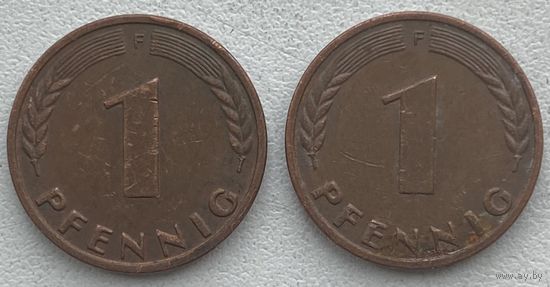 Германия 1 пфенниг 1966 г. F. Цена за 1 шт.