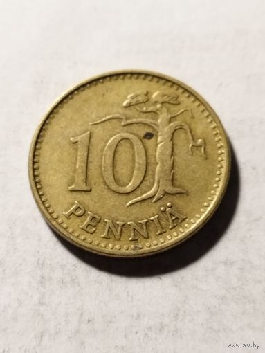 Финляндия 10 пенни 1963