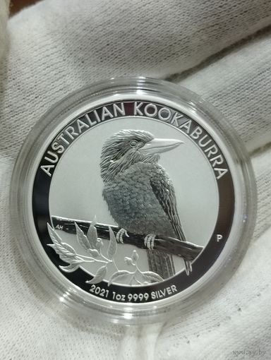 Австралия " Кукабарра" 2021 г. Серебро "1 Oz".