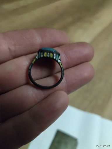 Перстень очень старенький. . Бронза перегородчатая эмаль.