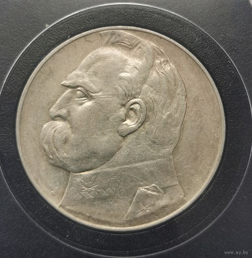 4. Польша. 10 злотых 1936 г. Пилсудский