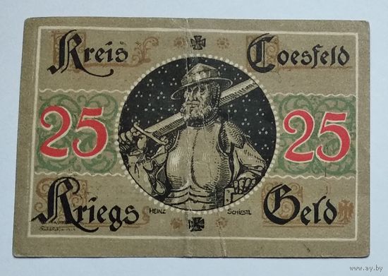Германия, Нотгельд Kreis 25 Пфеннингов 1921 --207