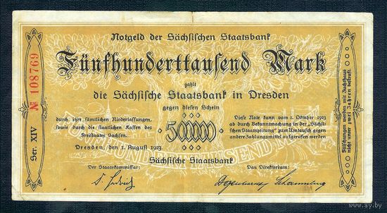 Германия (Dresden), 500 000 марок 1923 год.
