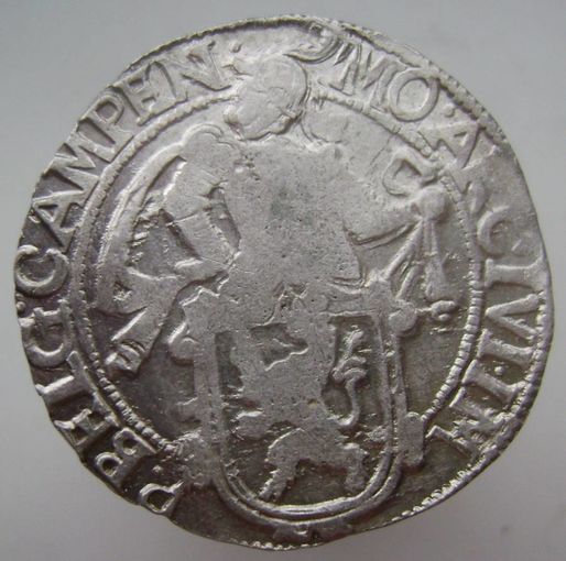 Лёвендальдер (львиный талер) 1648 года , чеканка Кампена , отличное состояние.