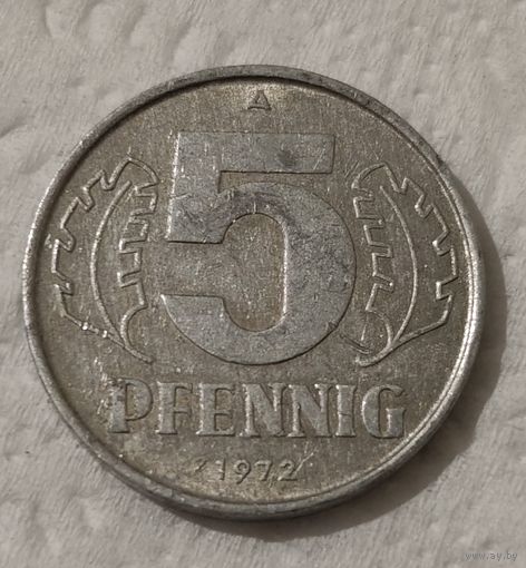 Германия - ГДР 5 пфеннигов, 1972 (14-7-9)
