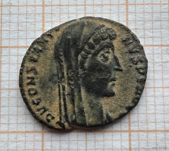 Римская империя до нач. V века, фоллис. Посмертная монета Константина I Великого (306-337 гг.) _43