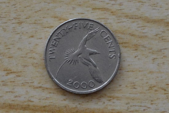 Бермуды 25 центов 2000