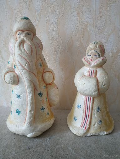 Дед Мороз и Снегурочка. СССР, 70-е годы прошлого столетия.