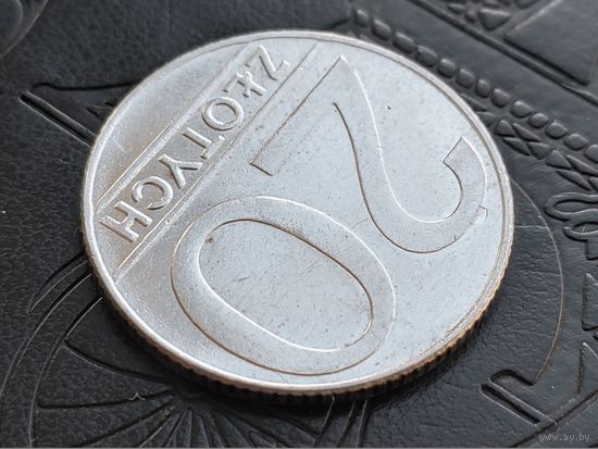 Польша. 20 злотых 1989. Брак, расколы, выкрошка. Торг.