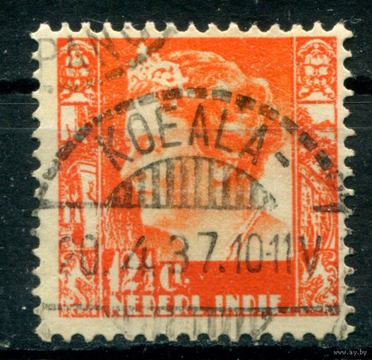 Нидерландская Индия - 1934/37г. - королева Вильгельмина, 12 1/2 с - 1 марка - гашёная. Без МЦ!