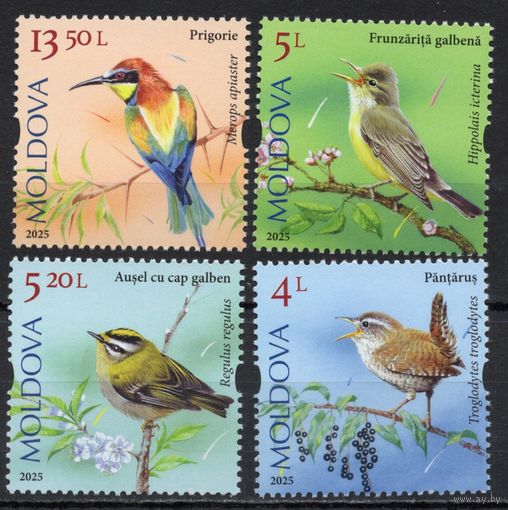 Молдова 2025. Птицы 4 марки (918)
