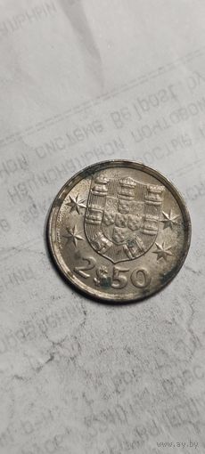 Португалия 2.5 эскудо 1975