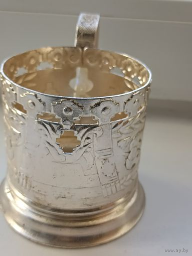 Подстаканник алюминиевый Белорусский орнамент