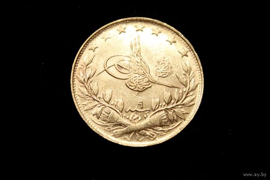 100 курушей 1909 г. Османская империя, Мехмед V. Штемпельный блеск!