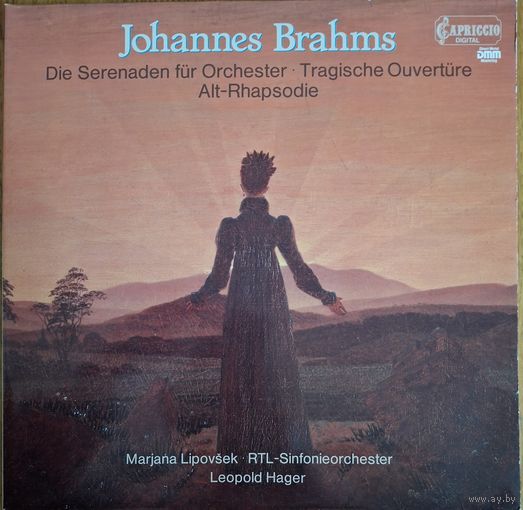 Brahms, Marjana Lipovsek, RTL Sinfonieorchester – Die Serenaden fur Orchester / Tragische Ouverture / Alt-Rhapsodie. 2LP