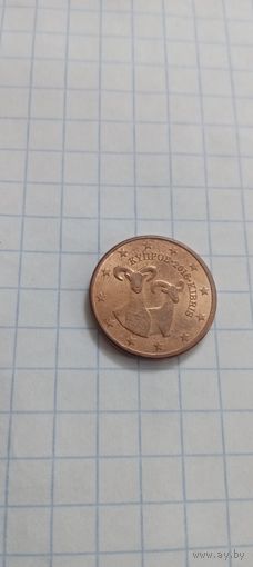 1 цент 2016г.  КИПР