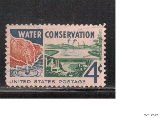США-1960, (Мих.777) , гаш. ,Вода (одиночка)