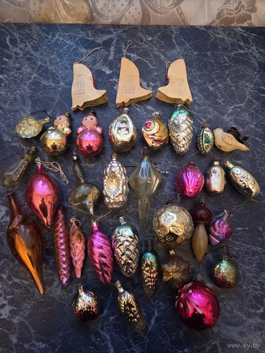 Лот новогодних ёлочных игрушек