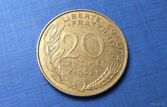 20 сантимов 1962. Франция.