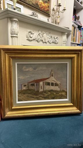 Картина в деревянной раме. Лот 6