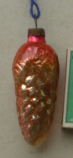 Ёлочная игрушка. Шишка. Д-42.