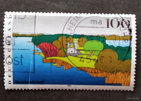 Марка Германия 1995 год Пейзаж