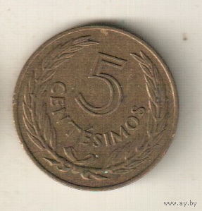 Уругвай 5 сентесимо 1960