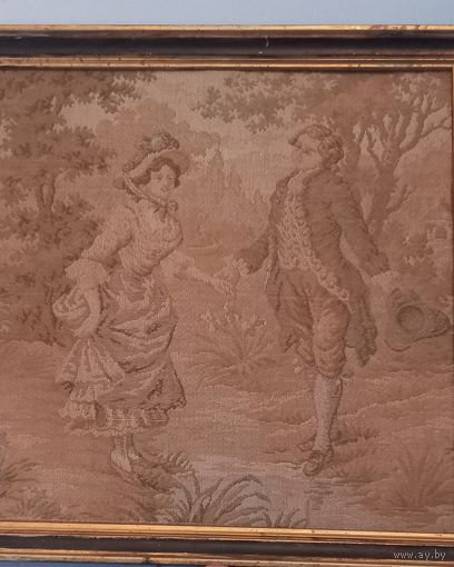 Гобелен картина старинная Европа