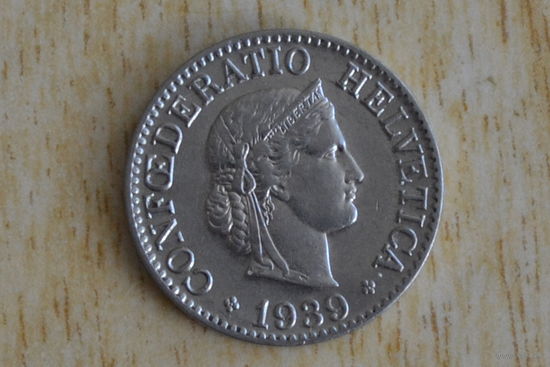 Швейцария 10 раппенов 1939