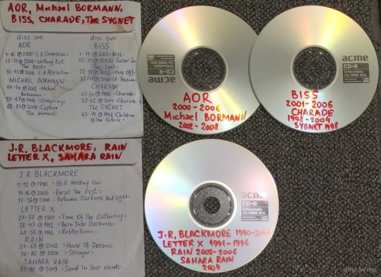 CD MP3 JADED HEART - сольные альбомы и саунд-проекты участников группы + AOR  - 3 CD.