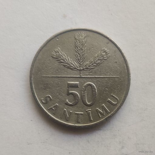 Латвия 50 сантимов 1992 г.