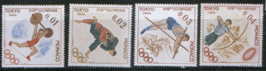 МОН. М. 784/87. 1964. Олимпийские игры в Токио. чист.