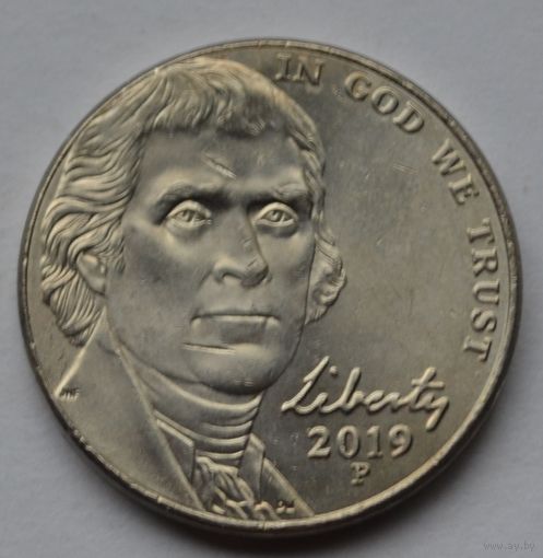 США, 5 центов 2019 г. P