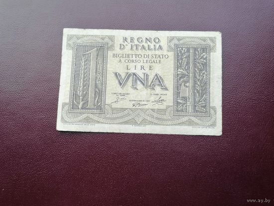 Италия 1 лир  1939