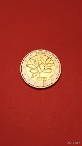 2 Евро 2004. Финляндия. Вступление в Европейский союз 10-ти новых государств. С рубля. (02)