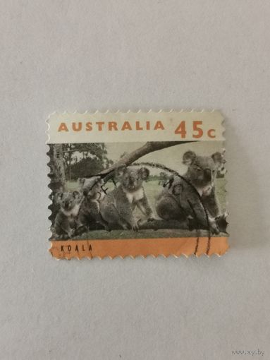 Марка из серии "Кенгуру и коалы"