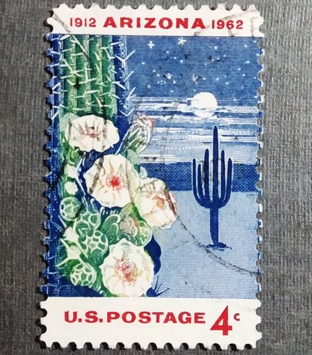 Марка США 1962 год 50 лет штата Аризона
