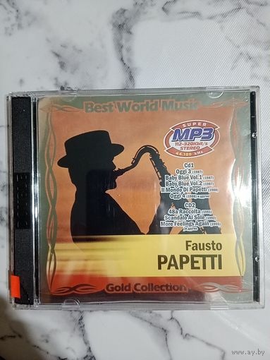 Музыкальный диск мр 3 Fausto Papetti состояние нового