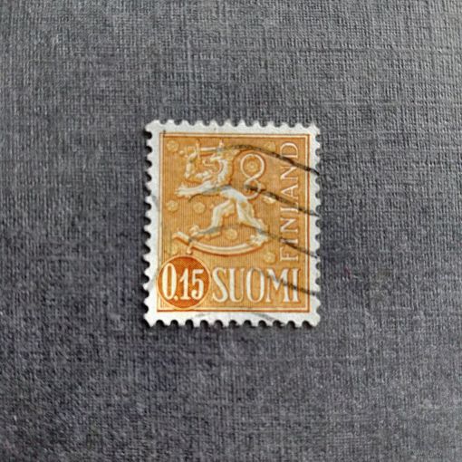 Марка Финляндия 1963 год Герб