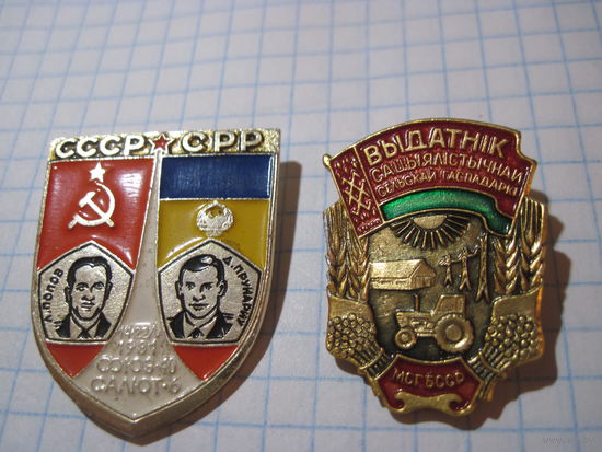 Два значка с рубля!