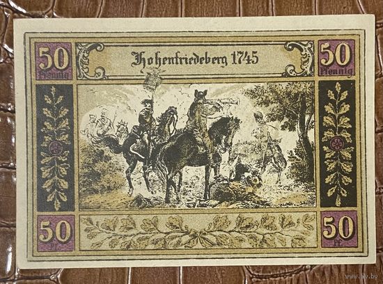 Нодгельд 50 пфеннигов 1922 год. Хоэнфридеберг. Веймарская республика