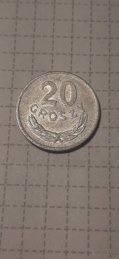 20 грошей  Польша 1980 год