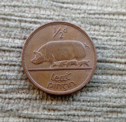 Werty71 Ирландия 1/2 пенни 1966 Свинья с поросятами арфа