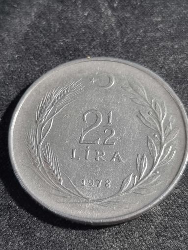 Турция 2.5 лиры 1978