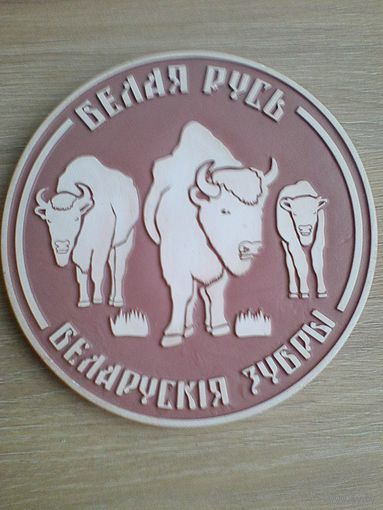 Сувенир "Белая Русь" - Диаметр 18 см - Можно Вешать на Стену.