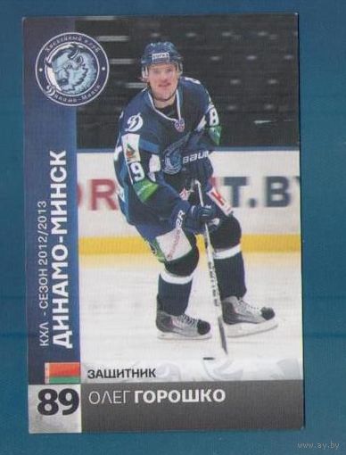 Олег Горошко. Хоккейная карточка