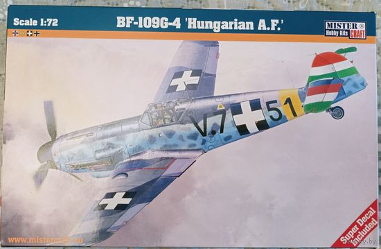 Модель самолёта Bf-109G-4, 1/72, Mistercraft C-83
