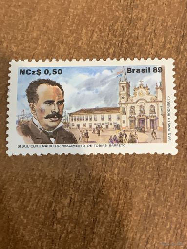 Бразилия 1989. 150 годовщина со дня рождения Tobias Barrett 1839-1889. Полная серия