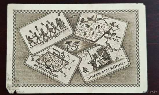 1921 год Германия 75 пфеннигов