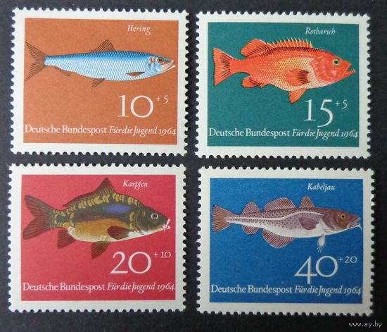 Германия, ФРГ 1964 г. Mi.412-415 MNH** полная серия